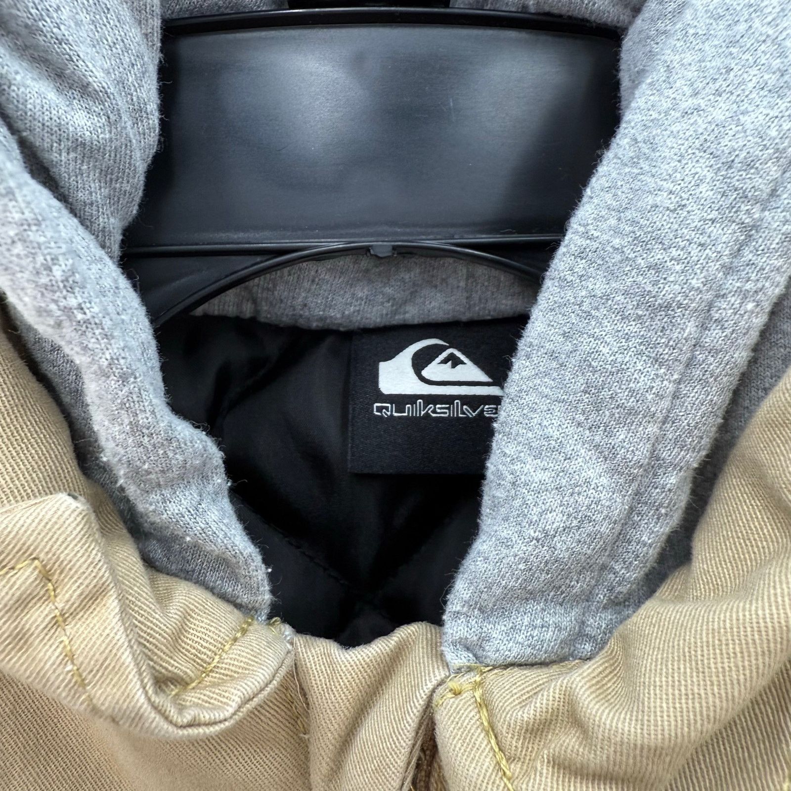 Quiksilver Quiksilver Boys XS Cargo Hooded Jacket Khaki/Gray Size US 33 - 2 Thumbnail