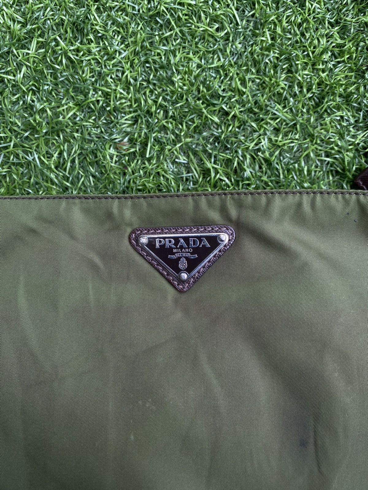 Prada PRADA GREEN NYLON MESSENGER CROSSBODY BAG Size ONE SIZE - 3 Thumbnail