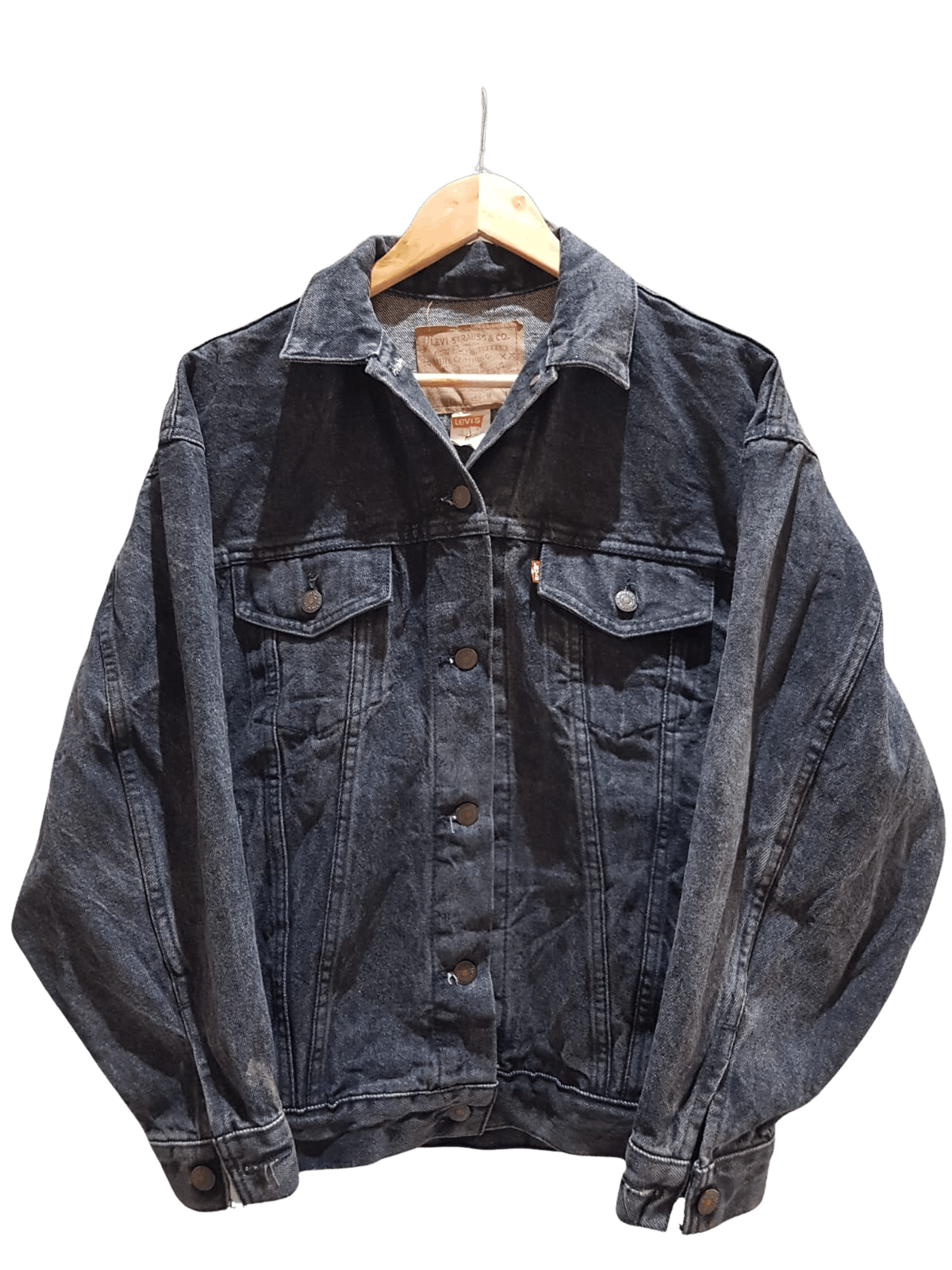 image of Levis Vintage Clothing 80's Levis Oversized Jacket Made In Usa 779301158 in Black, Men's (Size Smal