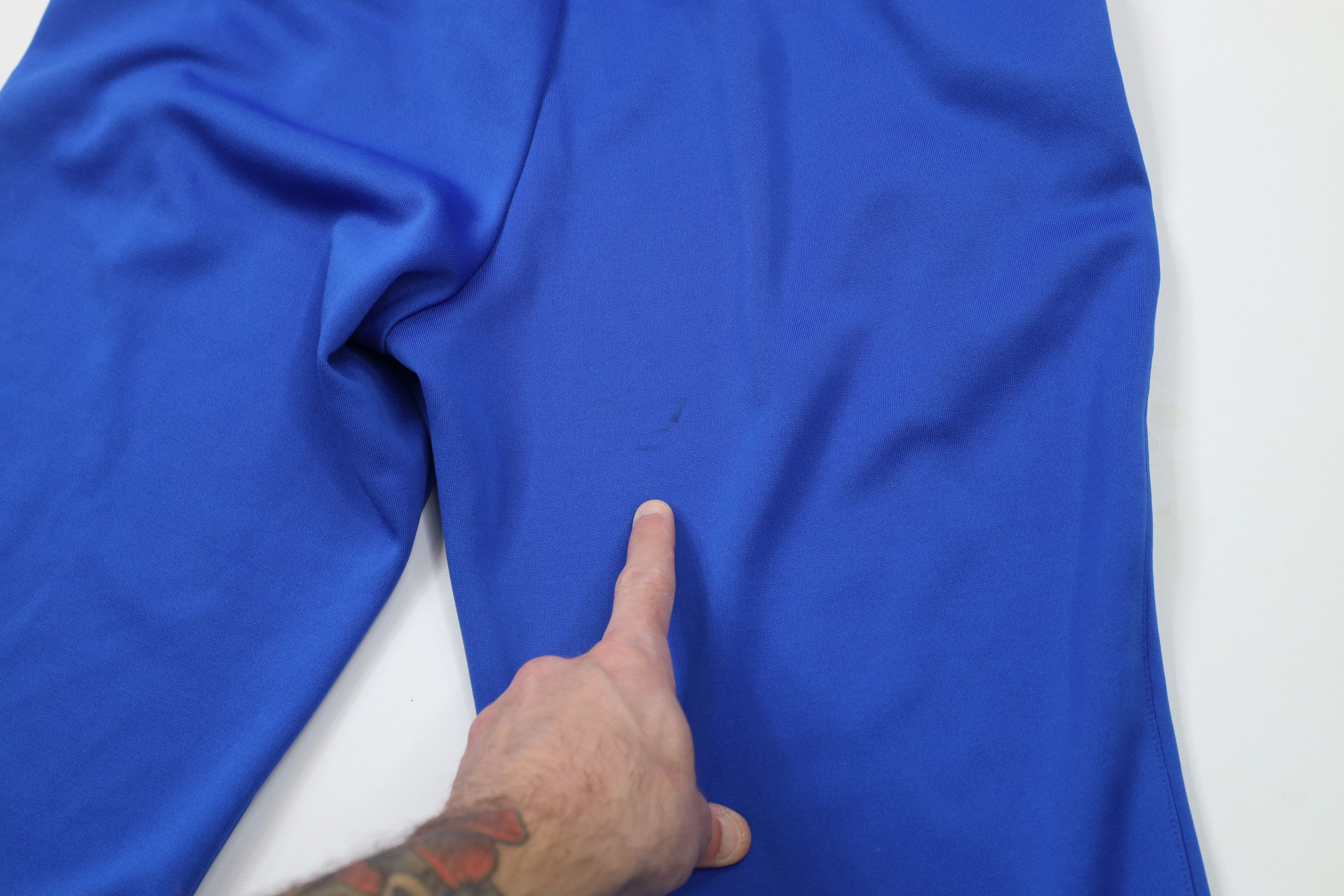 Nike × Vintage Vintage Nike Mini Swoosh Wide Leg Sweatpants Royal Blue Size US 34 / EU 50 - 13 Thumbnail