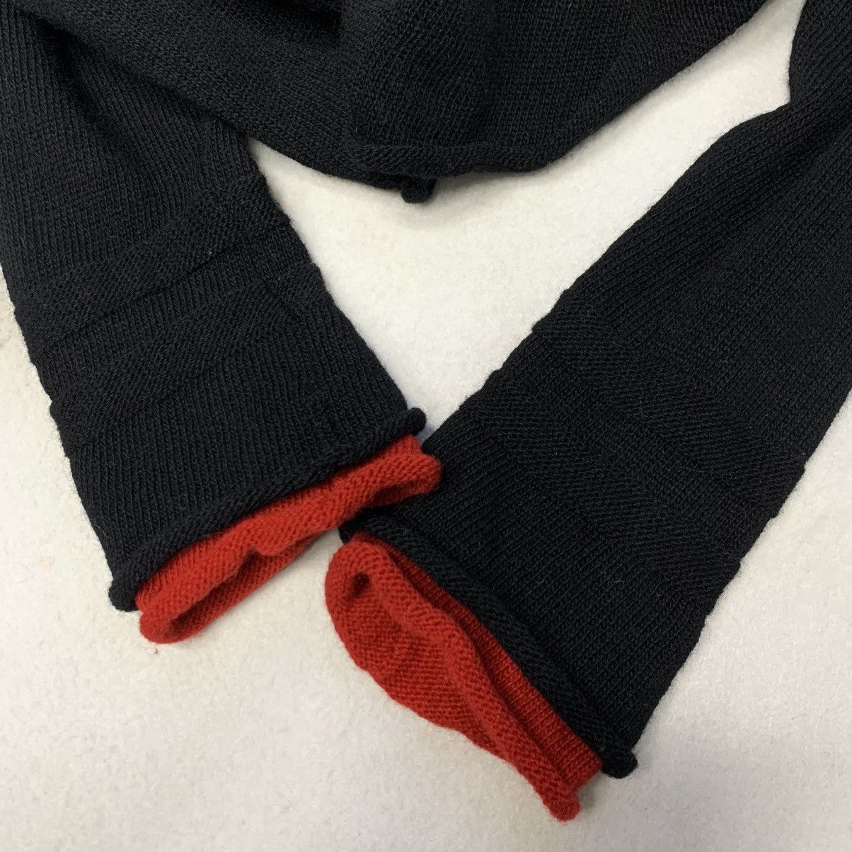 Y's for Men 1990s Y's For Men (Yohji Yamamoto) Layered Cuff Knit Sweater Size US L / EU 52-54 / 3 - 8 Thumbnail