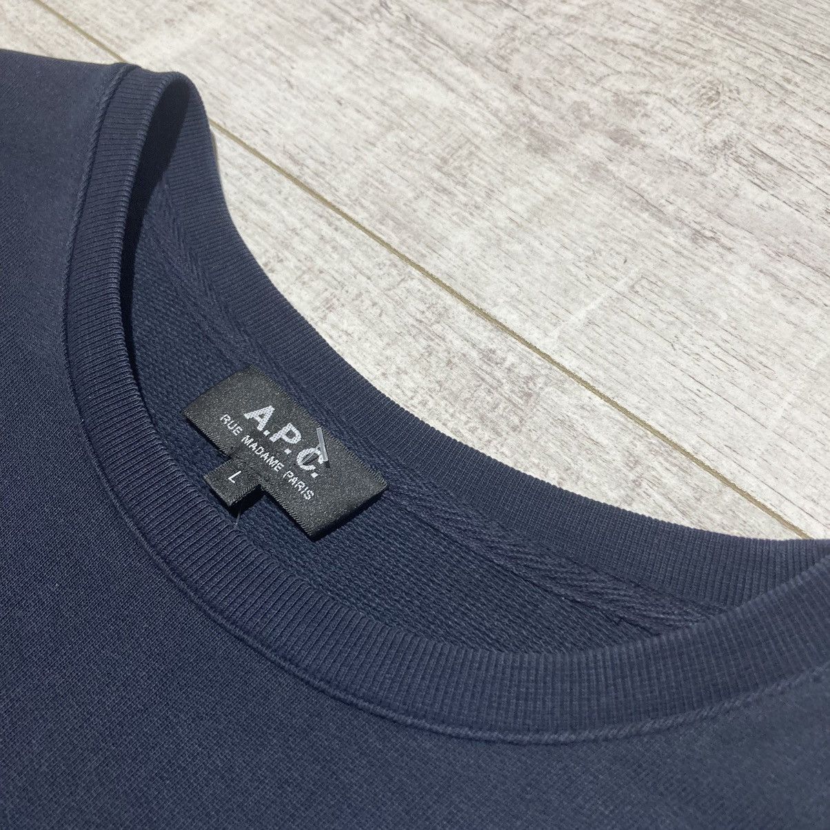A.P.C. A.P.C. Logo Sweatshirt Rare Size US L / EU 52-54 / 3 - 6 Thumbnail