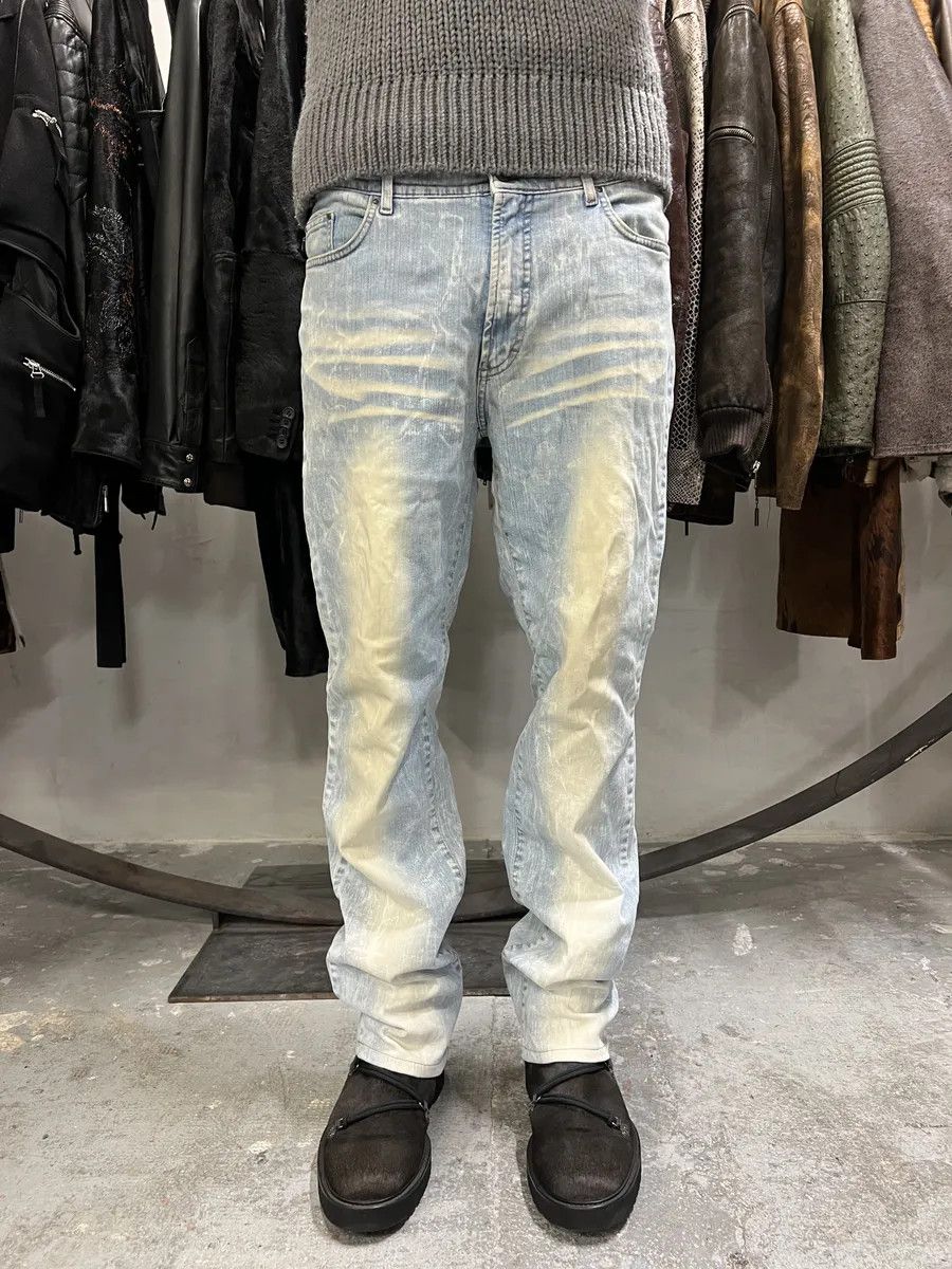 Roberto Cavalli AW2003 Cavalli Sun Faded Blue Yellowish Pants Size US 32 / EU 48 - 3 Thumbnail