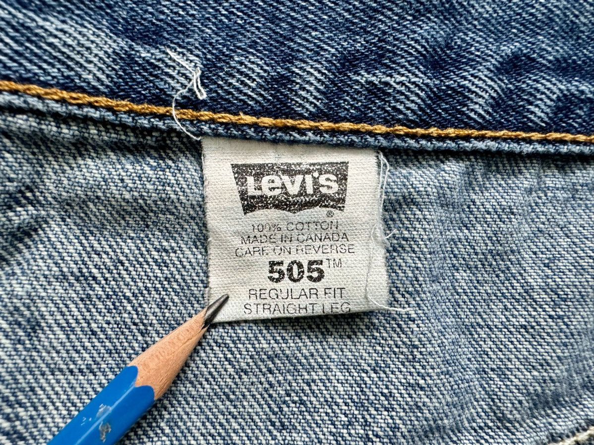 Levi's Levi's 505 Vintage 90s Regular Fit Straight Leg Jeans Size US 42 / EU 58 - 3 Thumbnail