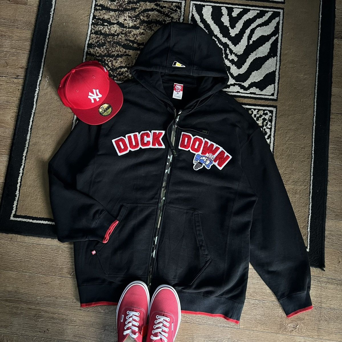 Ecko Unltd. MARC ECKO X DUCKDOWN RECORD ZIP HOOD Size US XL / EU 56 / 4 - 1 Thumbnail