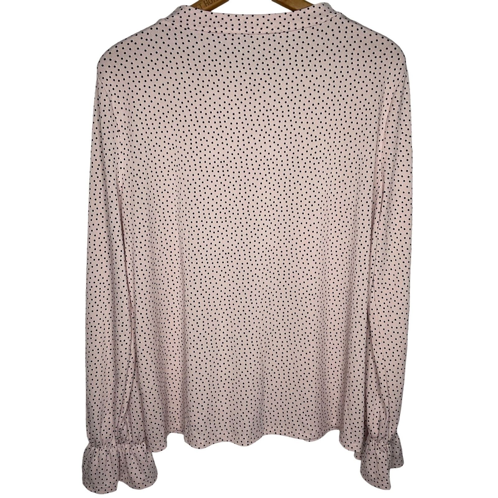 Adrianna Papell NWOT Adrianna Papell Polka Dot Blouse Size XL / US 12-14 / IT 48-50 - 3 Thumbnail