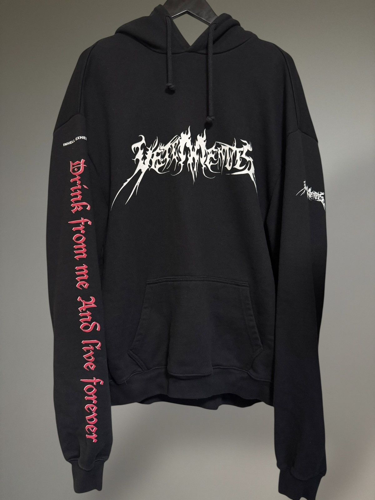 トップス VETEMENTS 17aw tfd foodie VETEMENTS AW2017 TFD/11 INCH GUN CLUB REVERSIBLE HOODIE One of the