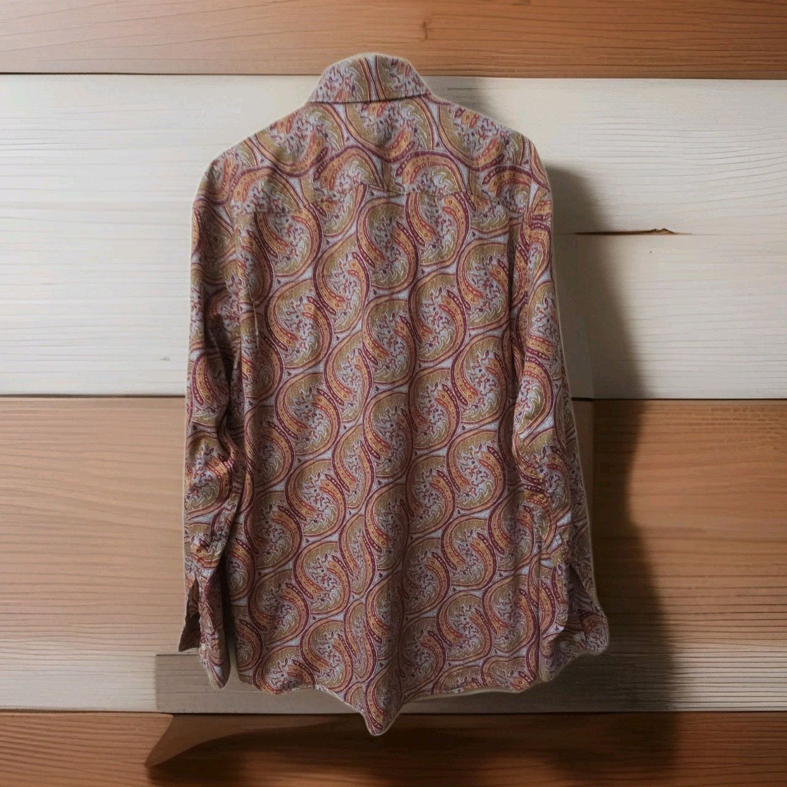 Alan Flusser Alan Flusser Button Down Shirt Botanical Paisley Floral Deer Size US XL / EU 56 / 4 - 2 Thumbnail