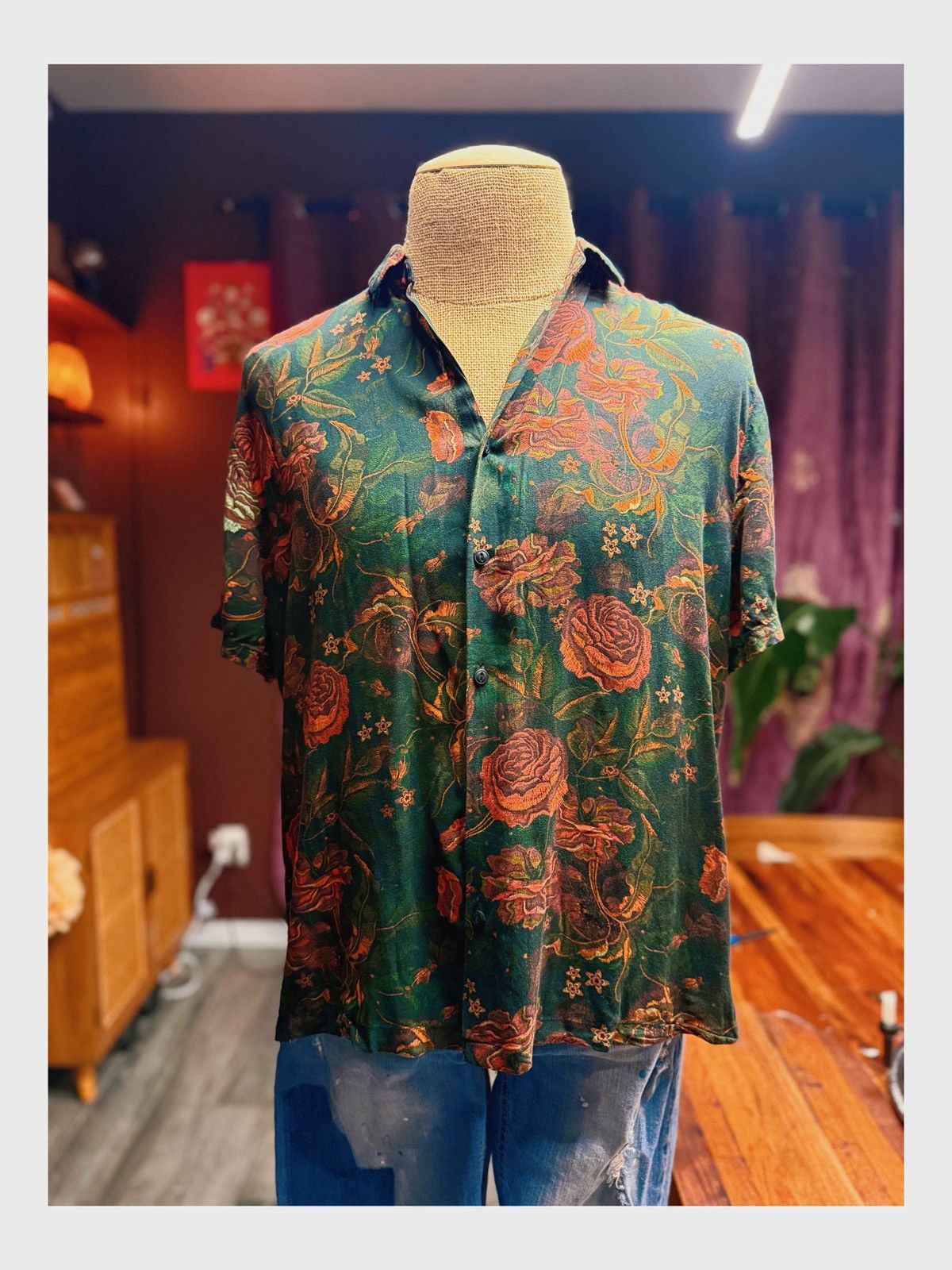 Asos Vintage-Inspired ASOS Floral Shirt – Size M Size US M / EU 48-50 / 2 - 1 Thumbnail