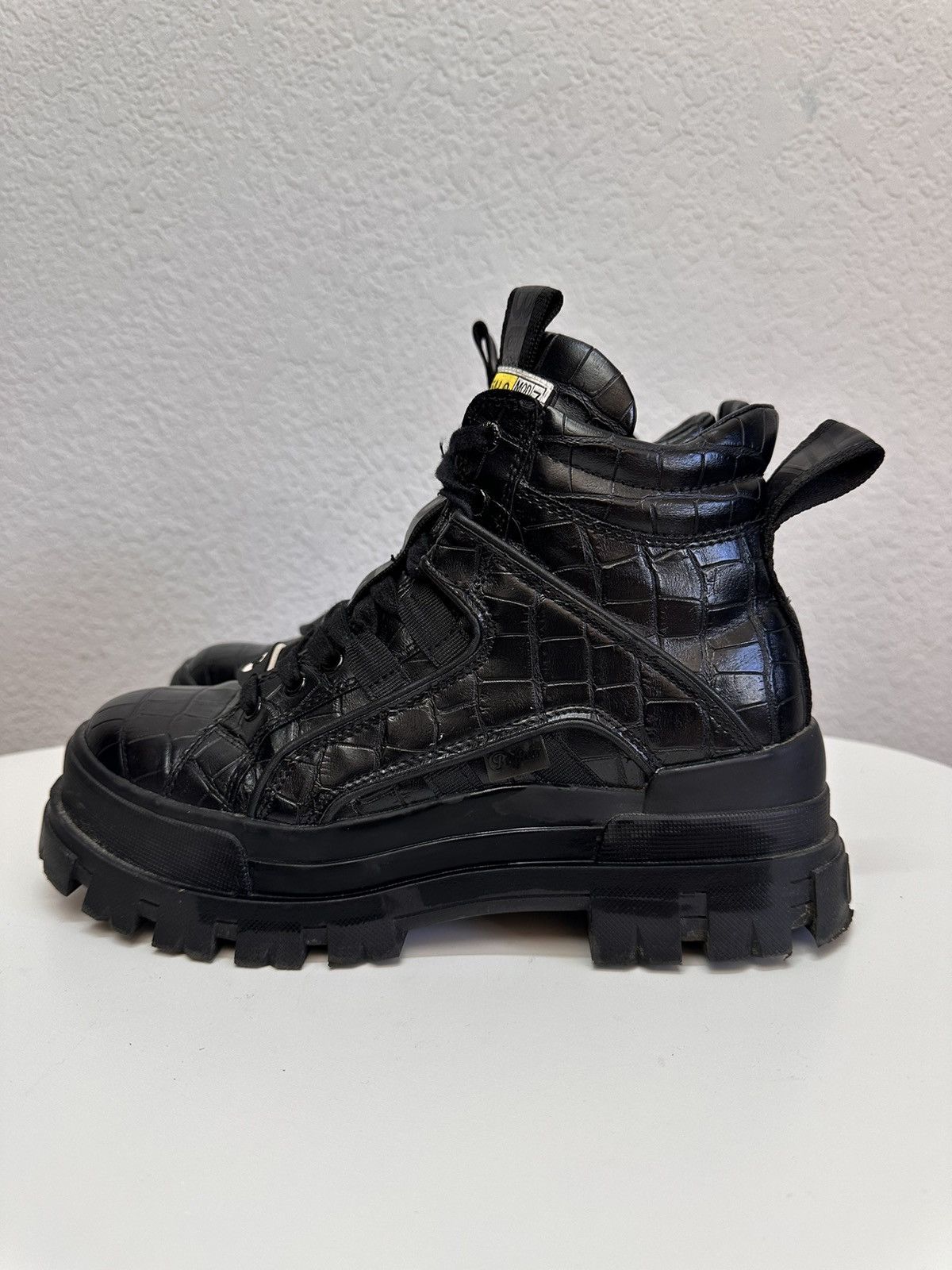 Buffalo London Vintage Buffalo platform black leather boots Ghotic As 98 Size US 9 / IT 39 - 4 Thumbnail