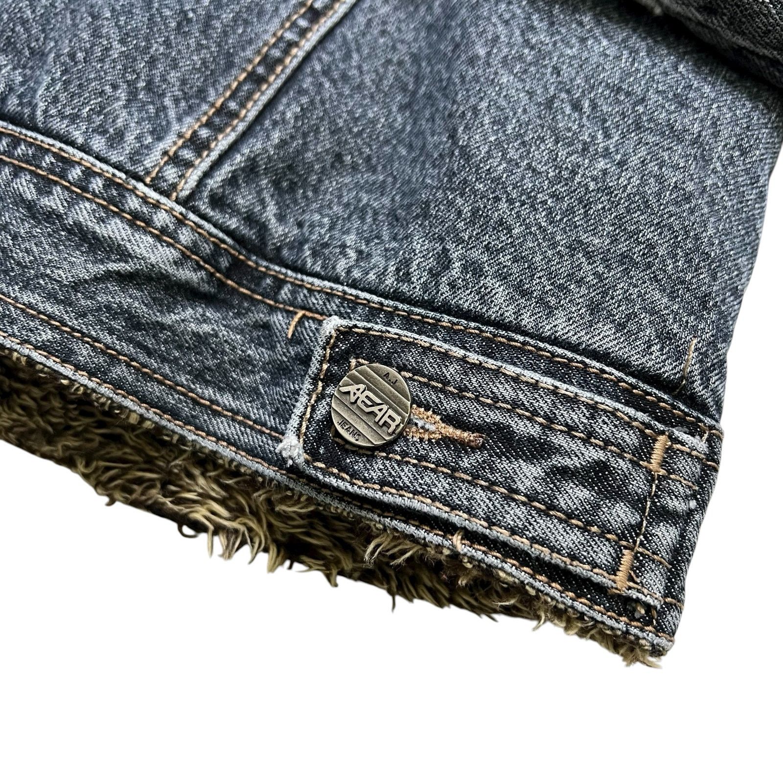 Vintage Vintage ArrowCar Sherpa Lined Denim Jacket Women’s Small Y2K Size S / US 4 / IT 40 - 9 Thumbnail