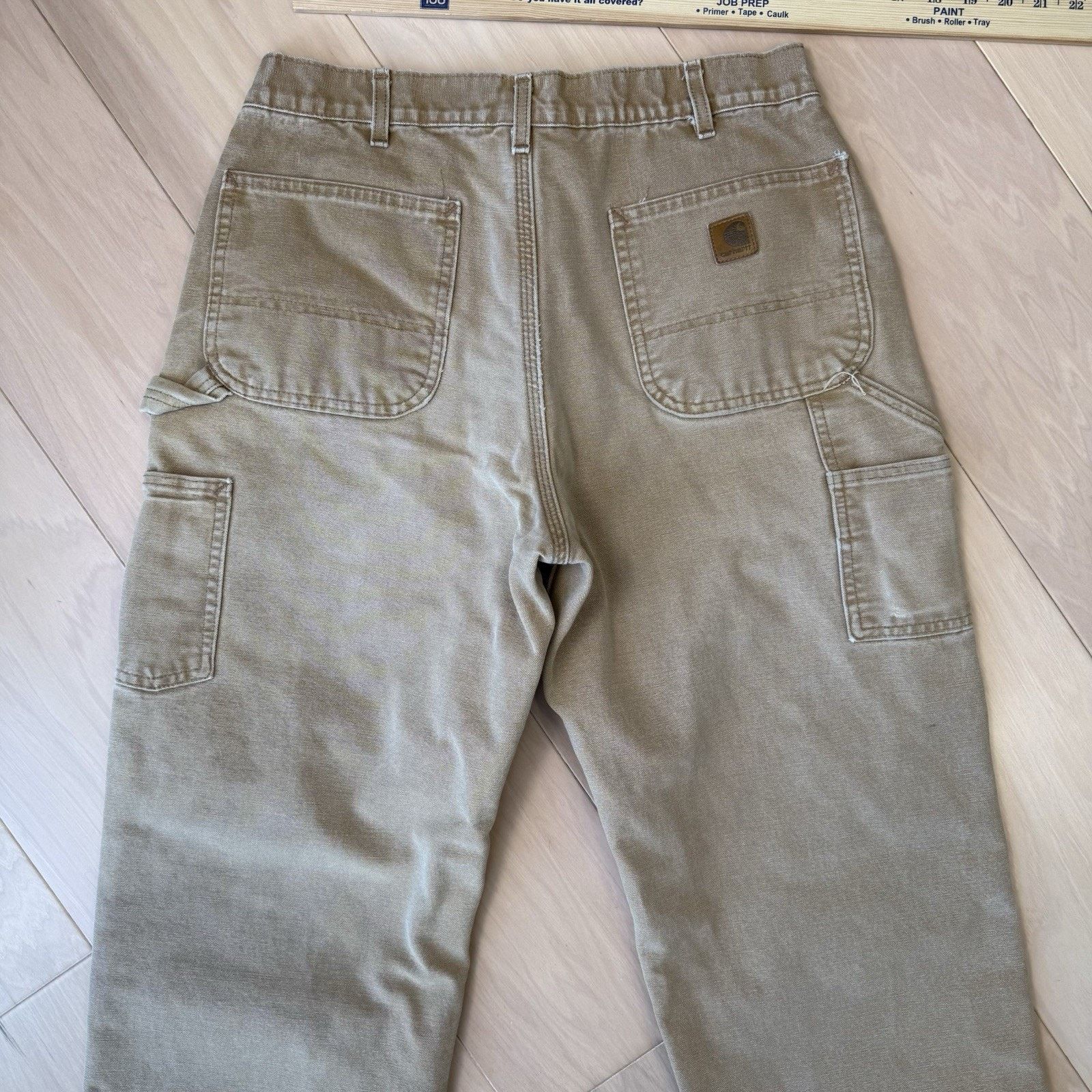 Carhartt Vintage Carhartt Flannel Lined Pants 32 Khaki 90s Heavy Size US 32 / EU 48 - 8 Thumbnail