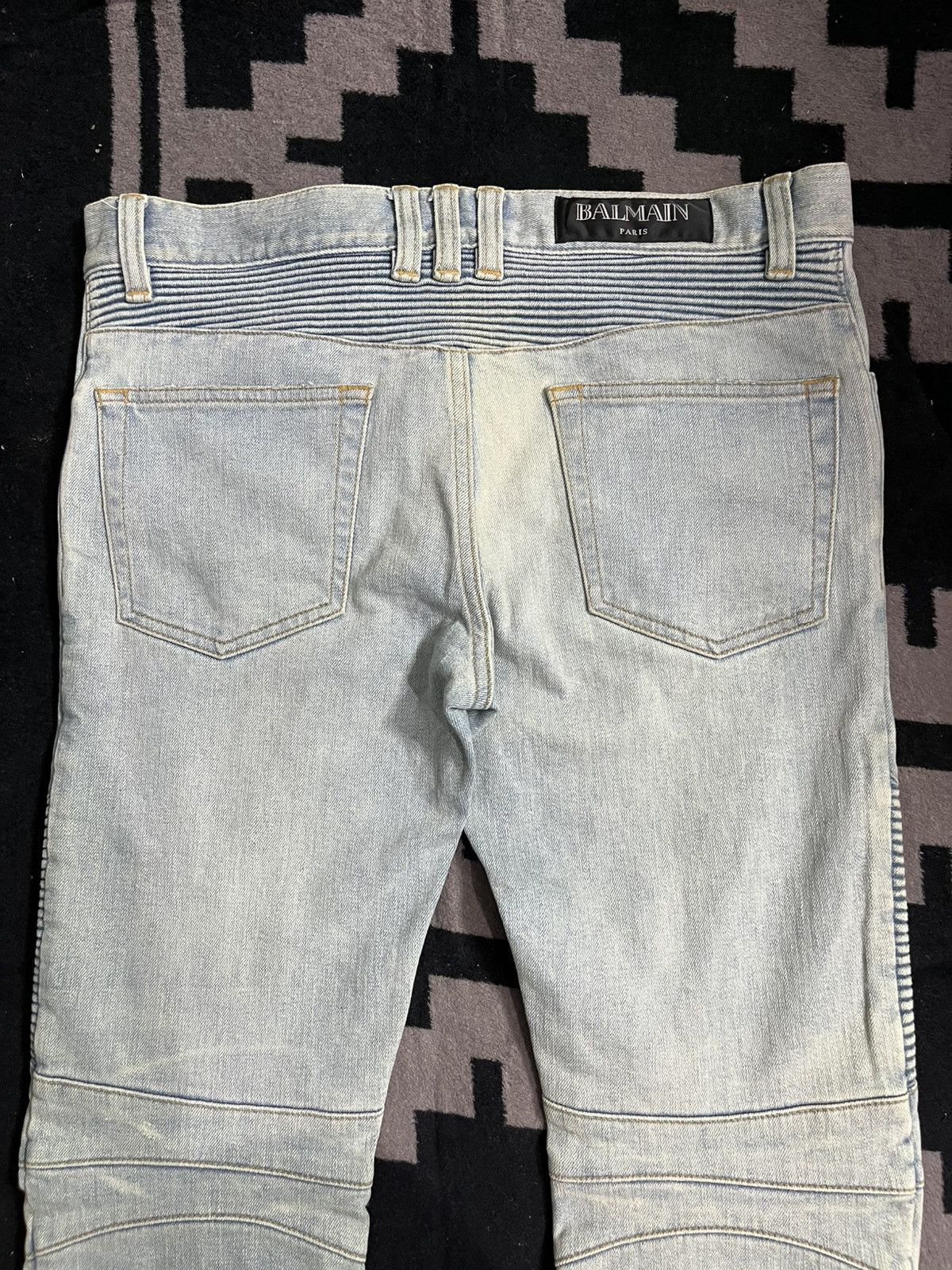 Balmain Balmain distressed blue biker jeans Size US 29 - 6 Thumbnail