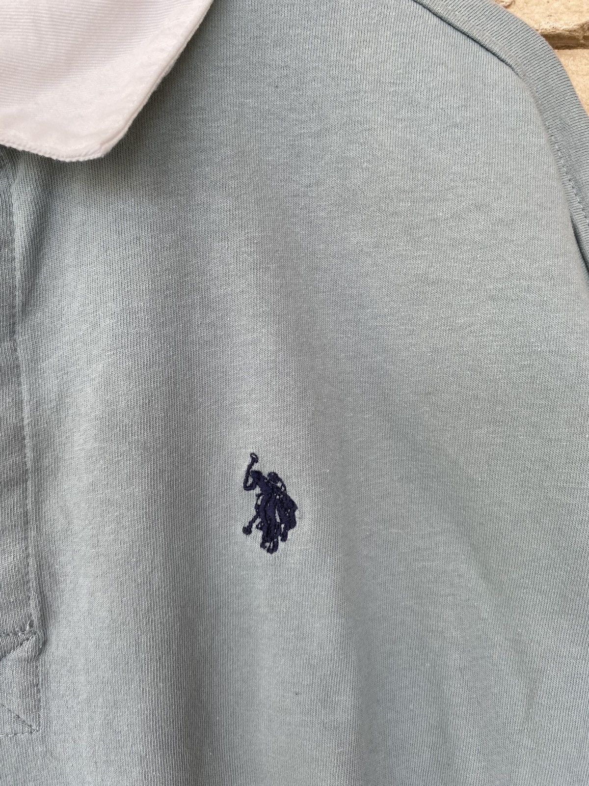 U.S. Polo Assn. Vintage Us Polo Assn Polo Rugby Long Sleeve Shirt Polo Ralph Lauren Size US XL / EU 56 / 4 - 4 Thumbnail