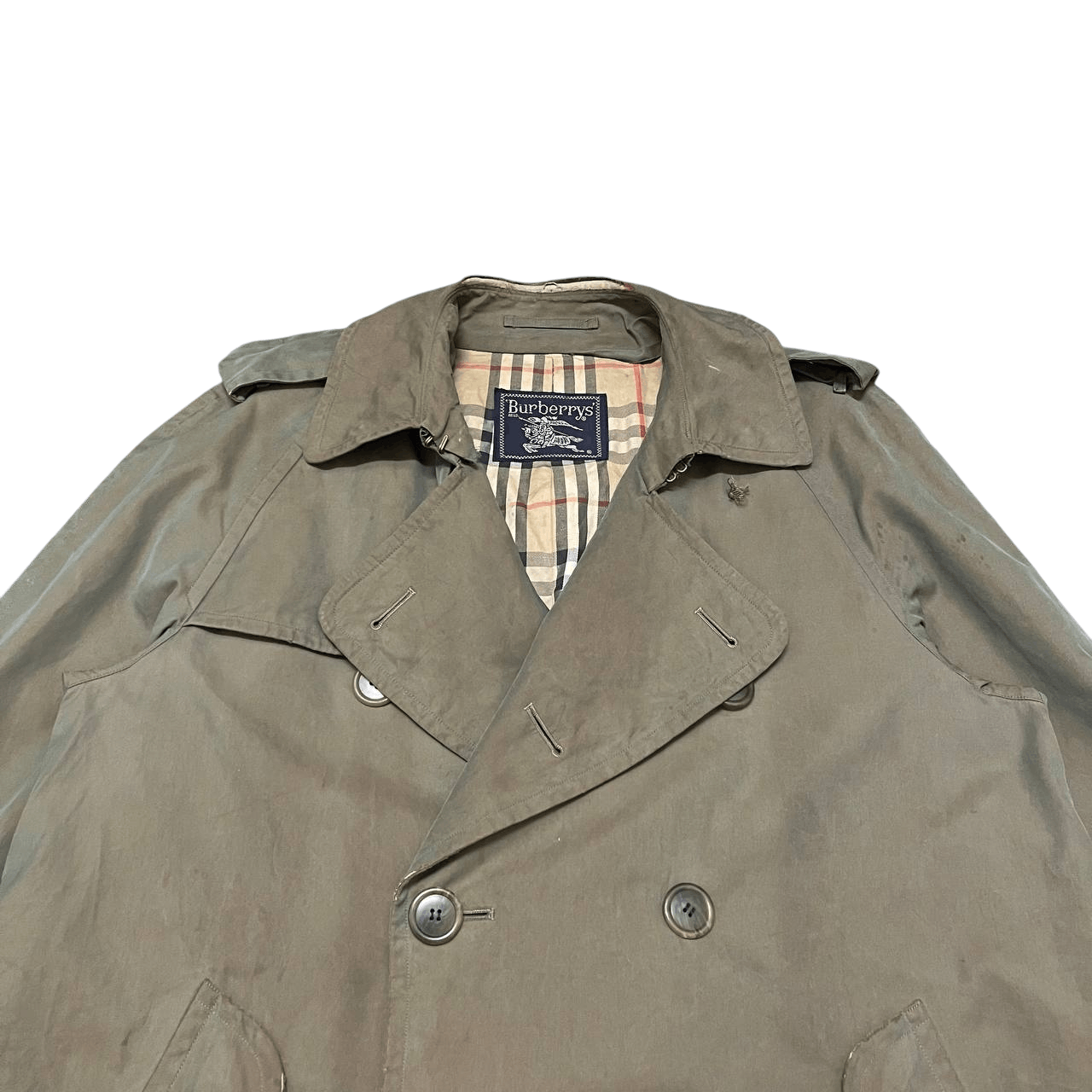 Burberry Vintage Burberry Nova Check Trench Coat Distressed Size US M / EU 48-50 / 2 - 3 Thumbnail