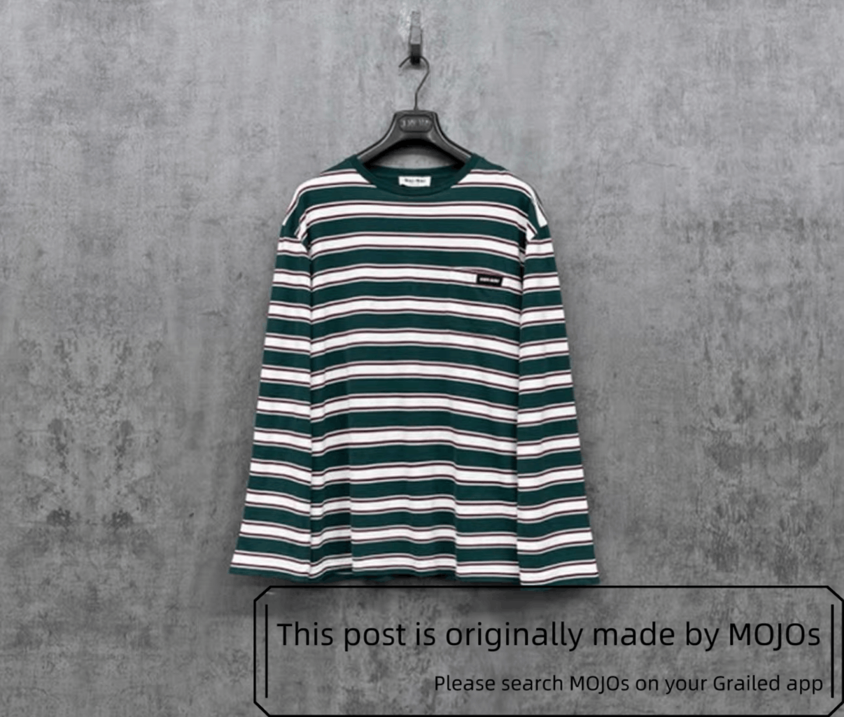 Sz S Miu Miu Stripe L/S Tee mojos56182512