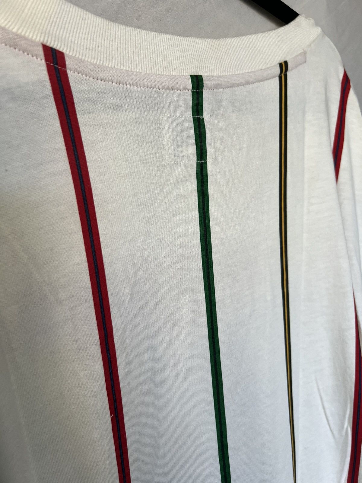 Guess Guess Los Angeles Long Sleeve Shirt White Vertical Striped Size US L / EU 52-54 / 3 - 6 Thumbnail
