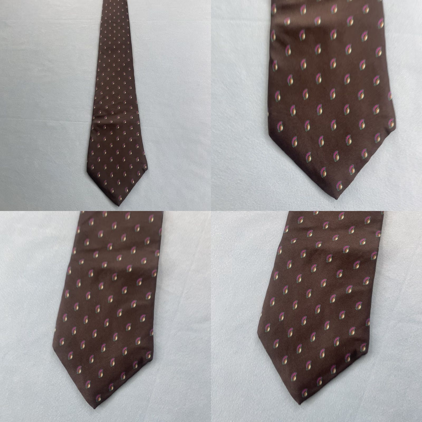 Vintage VINTAGE Necktie Charing Cross Schreter Italy Silk vtg 90s Geometry Black Deco Fan 3.5x56 Capsule Necktie Size ONE SIZE - 10 Thumbnail