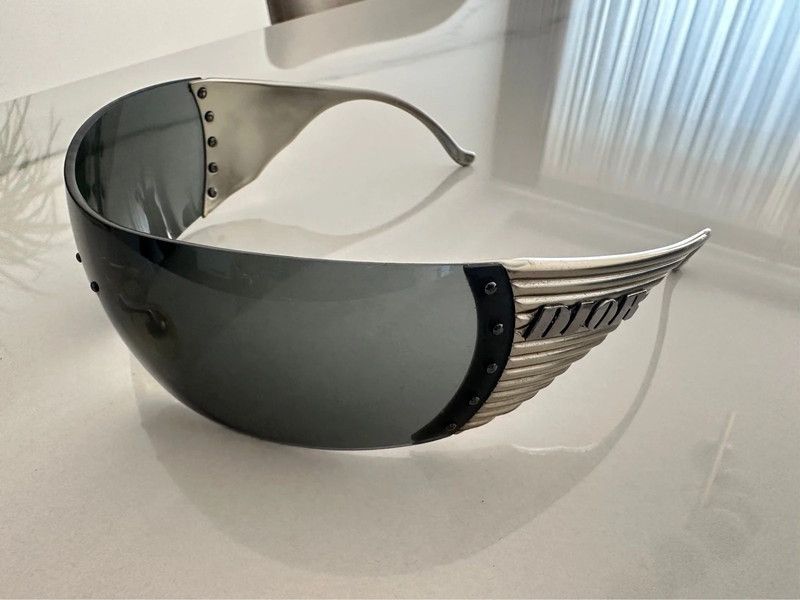 Dior 90s Christian Dior Sunglasses Bike 4 Ski Mask Sport Vintage Size ONE SIZE - 4 Thumbnail
