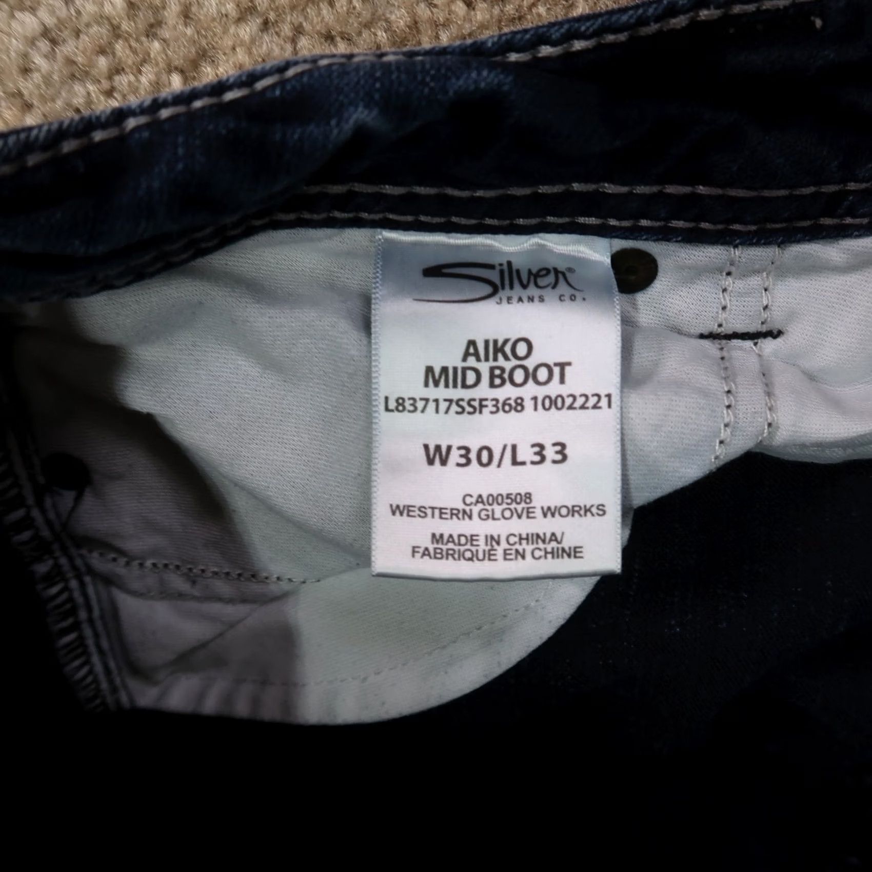 Silver Jeans Co. Silver Jeans Aiko Mid Bootcut Jeans Women's 30x33 Blue Stretch Denim Pants Size 30" / US 8 / IT 44 - 5 Thumbnail