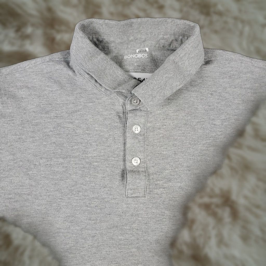 Bonobos Bonobos Polo Shirt Mens Size Large Gray Solid Short Sleeve Casual Classic Size US L / EU 52-54 / 3 - 1 Thumbnail