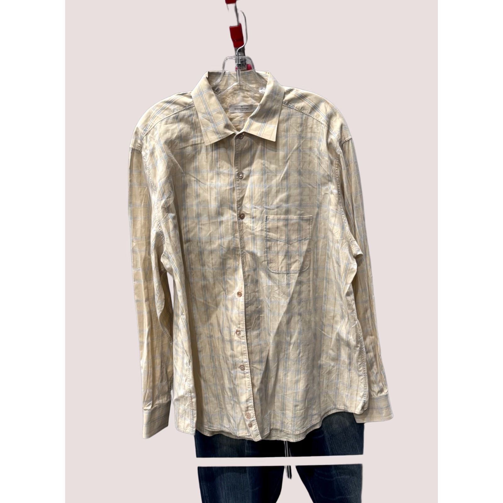 Ermenegildo Zegna Ermenegildo Zegna LONG SLEEVE SHIRT 2XL XXL Fitted Plaid Multicolor Mens Size US XXL / EU 58 / 5 - 1 Thumbnail
