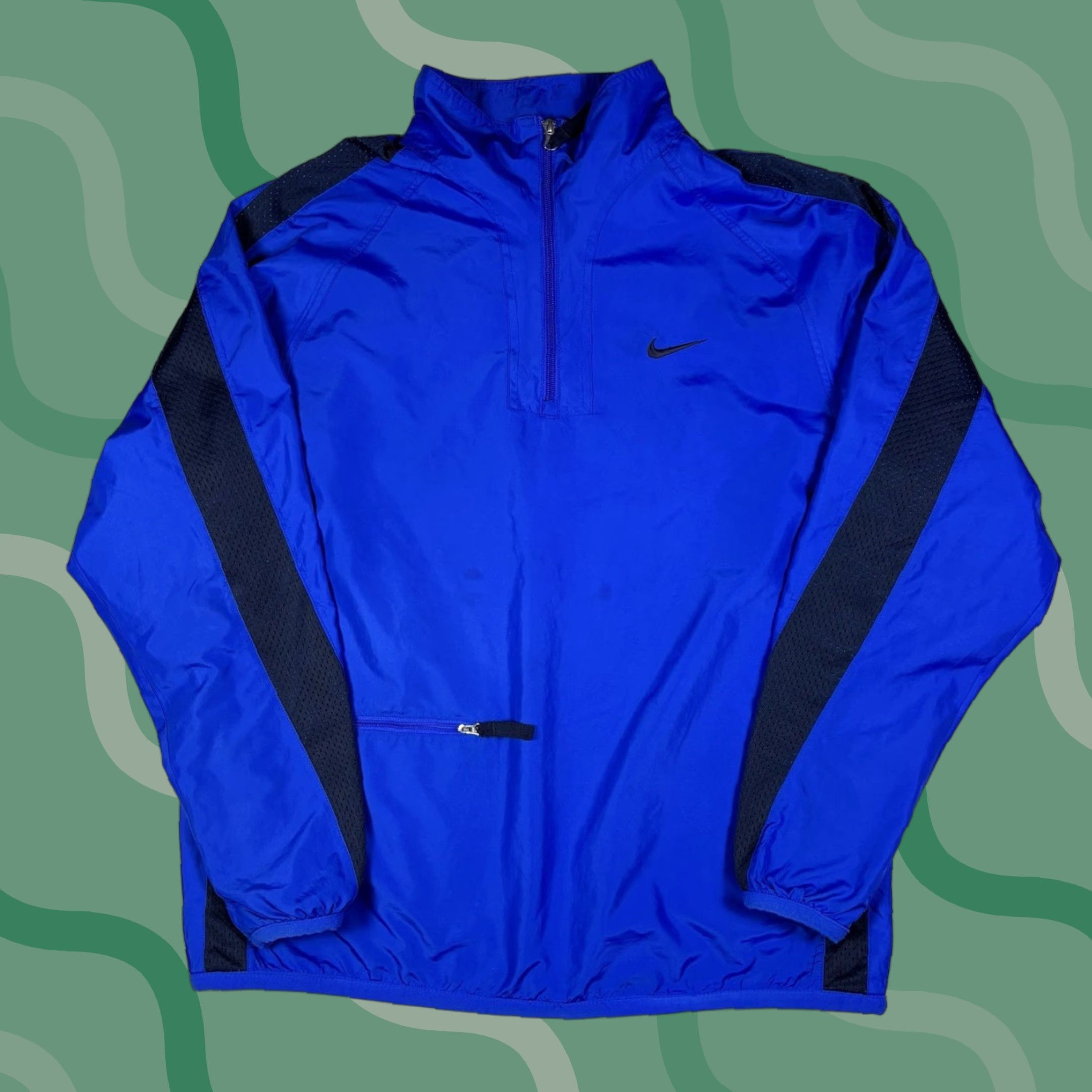 Nike VINTAGE Nike Q-Zip Windbreaker Jacket Mens XL Gray Size US XL / EU 56 / 4 - 1 Thumbnail