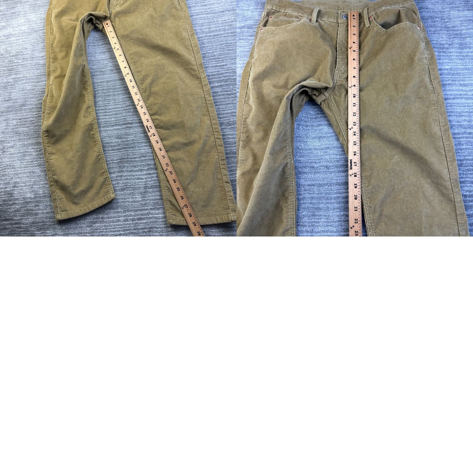 Levi's Levis 541 Corduroy Pants 34x30 Beige Tan Athletic Fit Chino Bottoms Slacks Mens Size US 34 / EU 50 - 8 Thumbnail