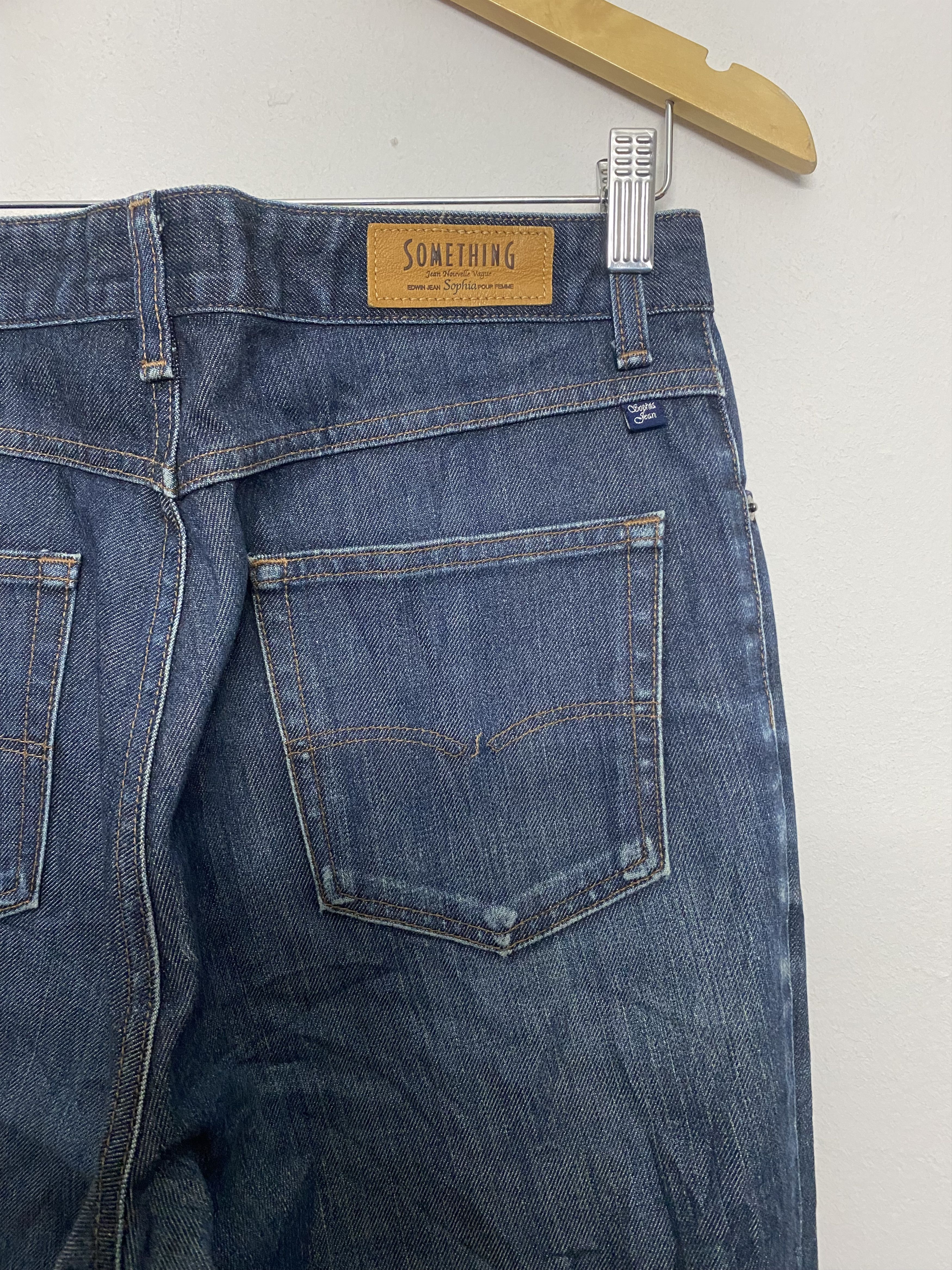 Edwin Vtg Edwin 'Something' Sophia Pour Femme High Waisted Jeans Size 32" / US 10 / IT 46 - 9 Thumbnail
