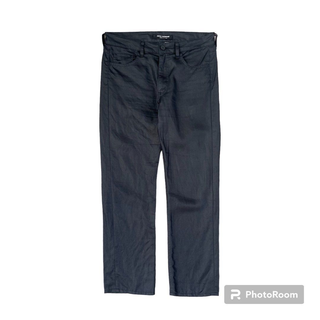 image of Archival Clothing x Comme Des Garcons Junya Watanabe Comme Des Garcons Jeans 100% Ramie in Black (S