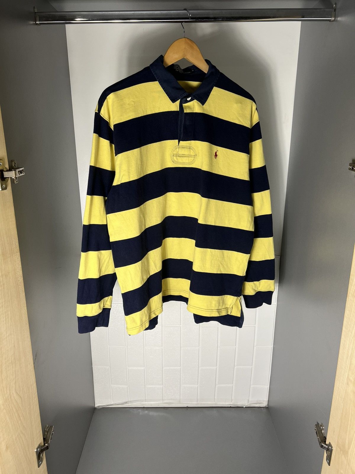 Polo Ralph Lauren VINTAGE POLO RALPH LAUREN RETRO DESIGNER RUGBY CASUAL 90s Size US L / EU 52-54 / 3 - 3 Thumbnail