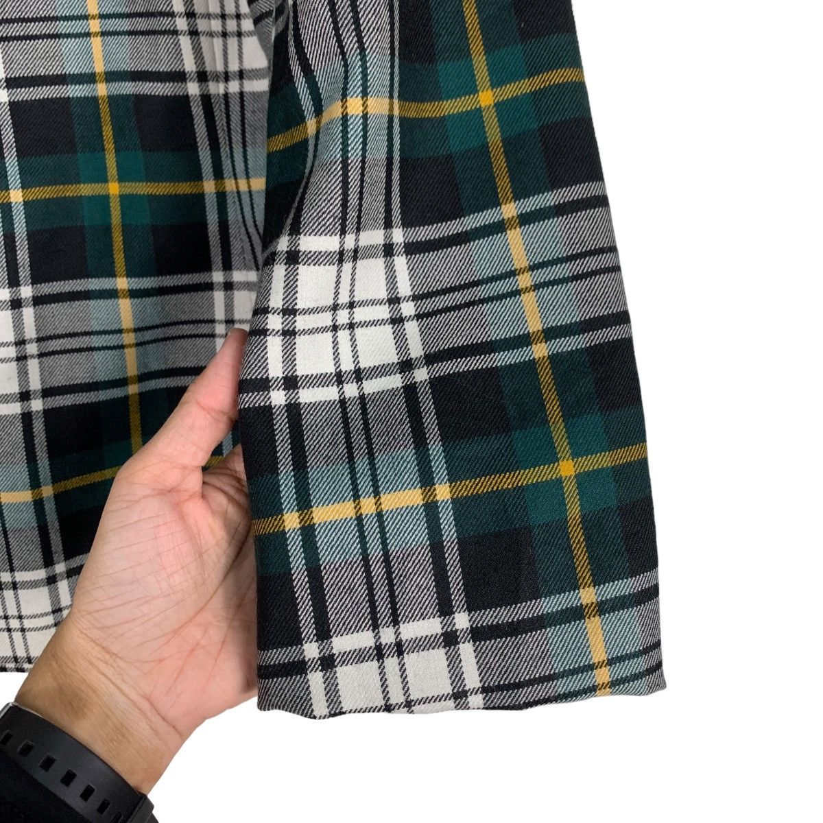 Japanese Brand GERARD PASQUIER Tartan Double Breasted Coat Jacket #0531-C24 Size S / US 4 / IT 40 - 13 Thumbnail