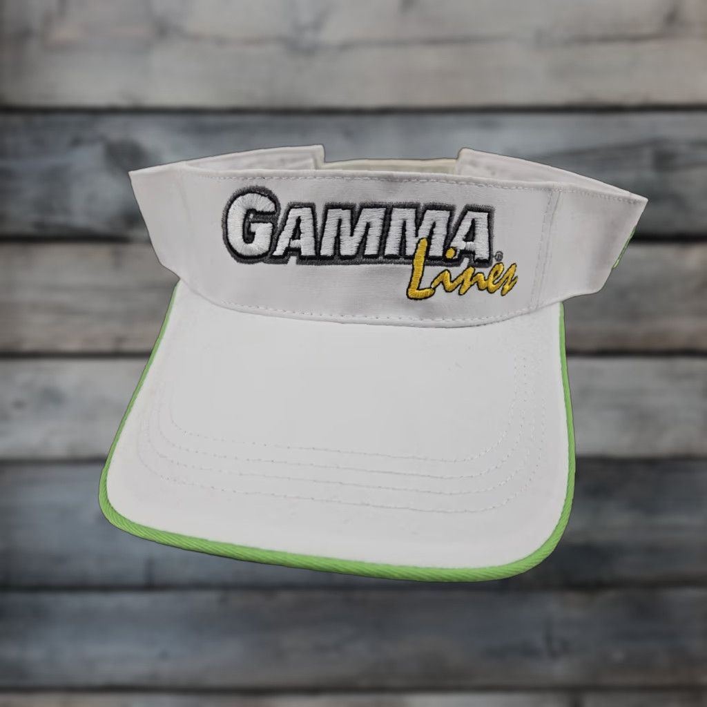Vintage Gamma Lines Edge Visor Hat White Size ONE SIZE - 1 Thumbnail