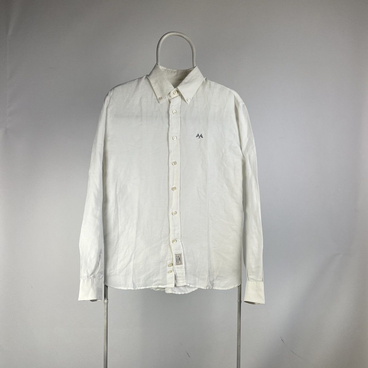 Burberry Thomas Burberry Shirt Classic Linen Cotton size Medium Size US M / EU 48-50 / 2 - 1 Thumbnail