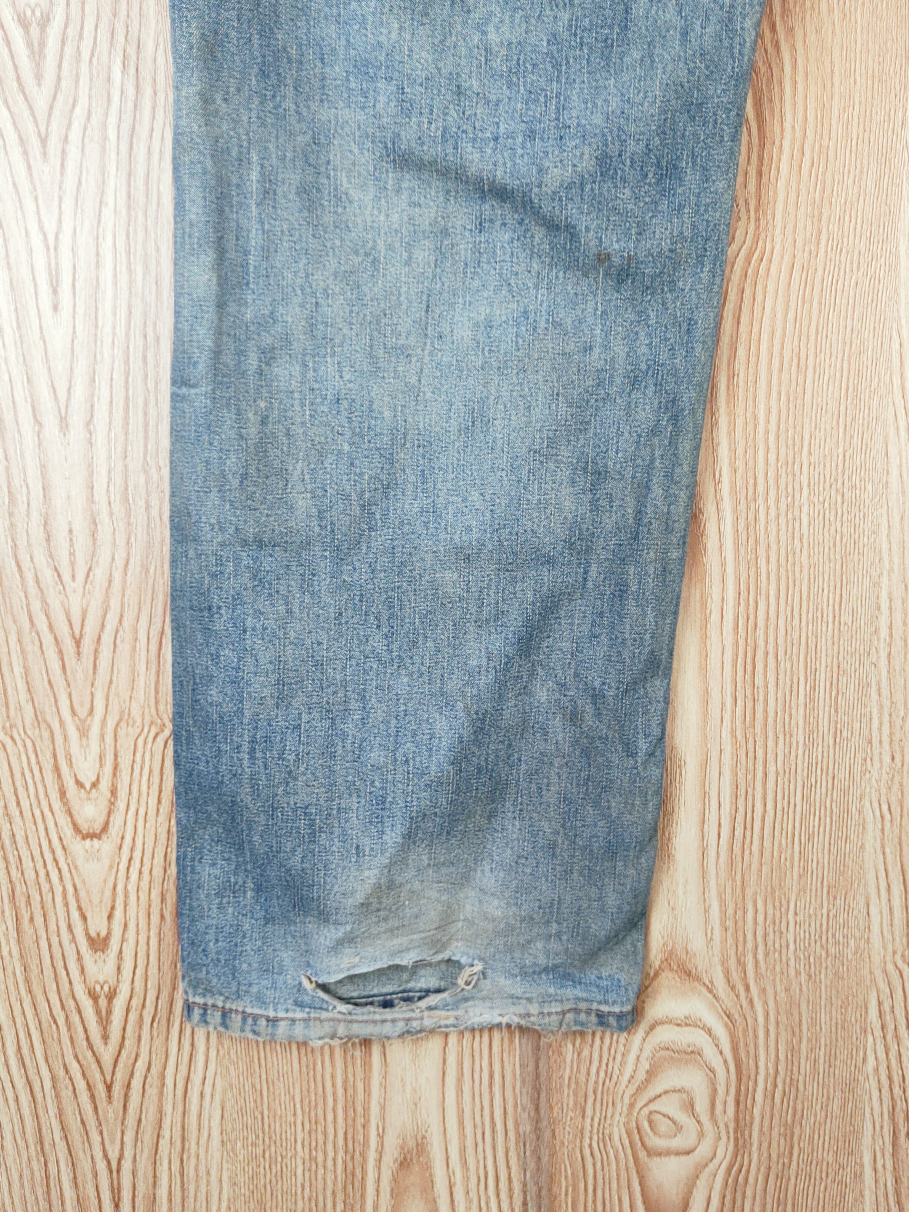 Japanese Brand B.C Factory Blue Faded Distressed Ripped Jeans #W936 Size US 36 / EU 52 - 10 Thumbnail