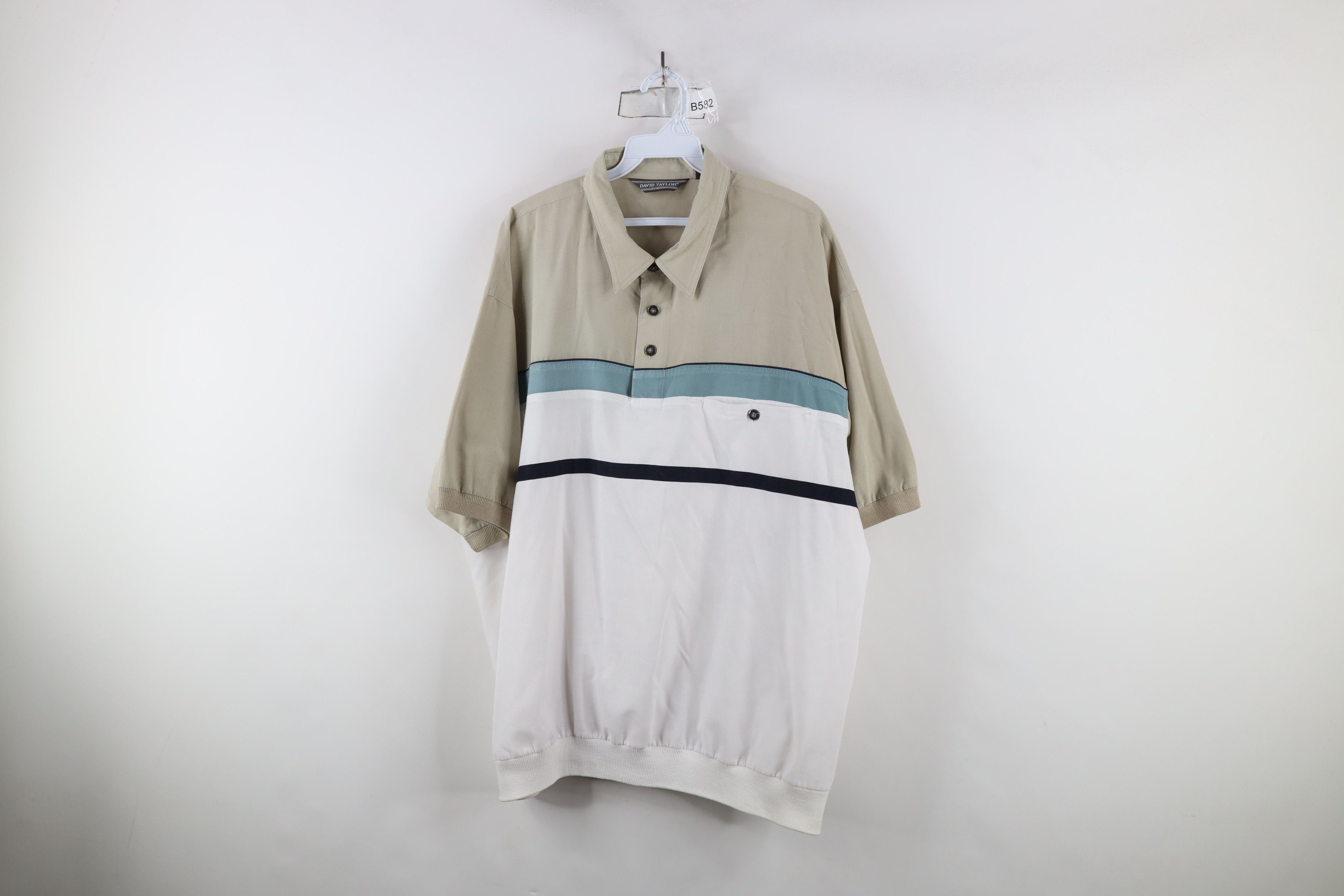 Vintage Vintage 90s Streetwear Block Pullover Polo Shirt Mob Mafia Size US XL / EU 56 / 4 - 1 Thumbnail