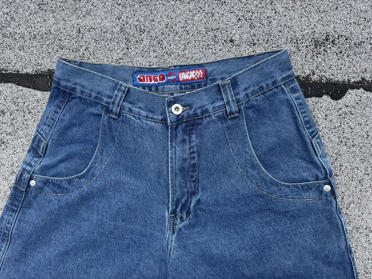 JNCO Kangaroo Jeans 90s/Y2K Baggy Skater Rave Embroidered Pkt Size US 30 / EU 46 - 4 Thumbnail