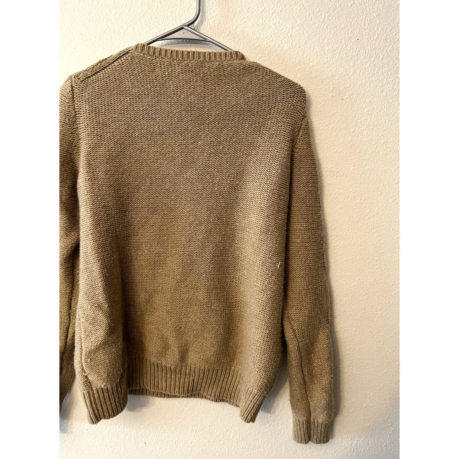 Gap GAP Sweater Beige Wool Blend Cable-Knit Size M Vintage 00s Size M / US 6-8 / IT 42-44 - 2 Thumbnail
