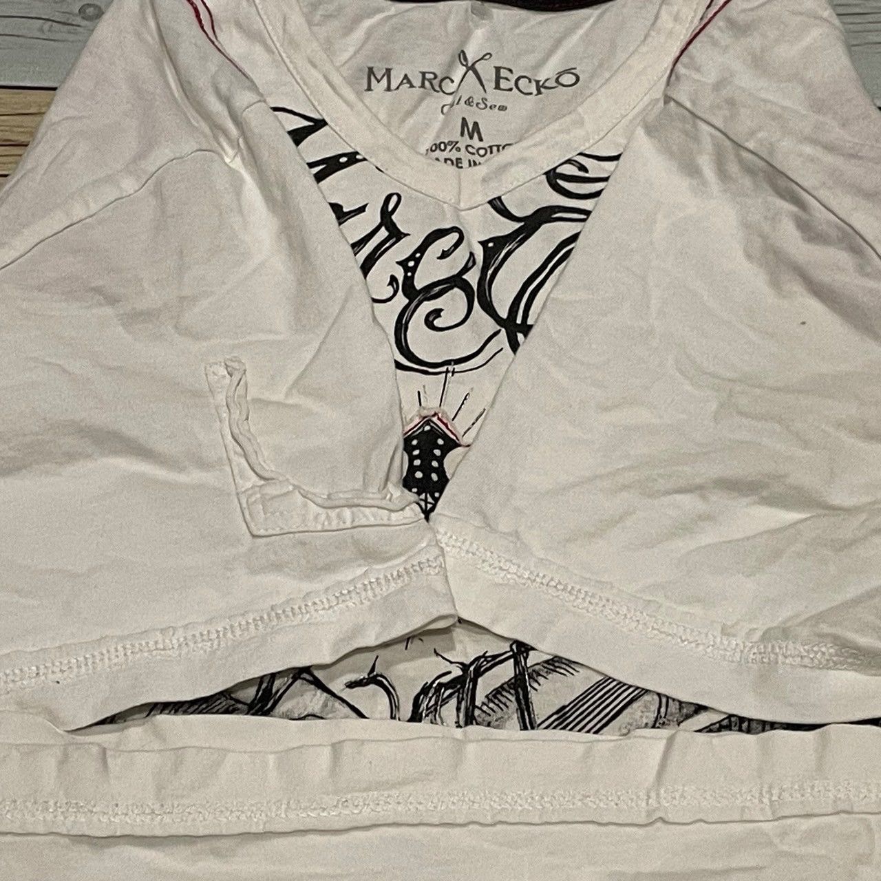 Affliction × Marc Ecko × Tapout Rare Marc Ecko Wings Cross Tee Y2K Affliction Style Size US M / EU 48-50 / 2 - 4 Thumbnail