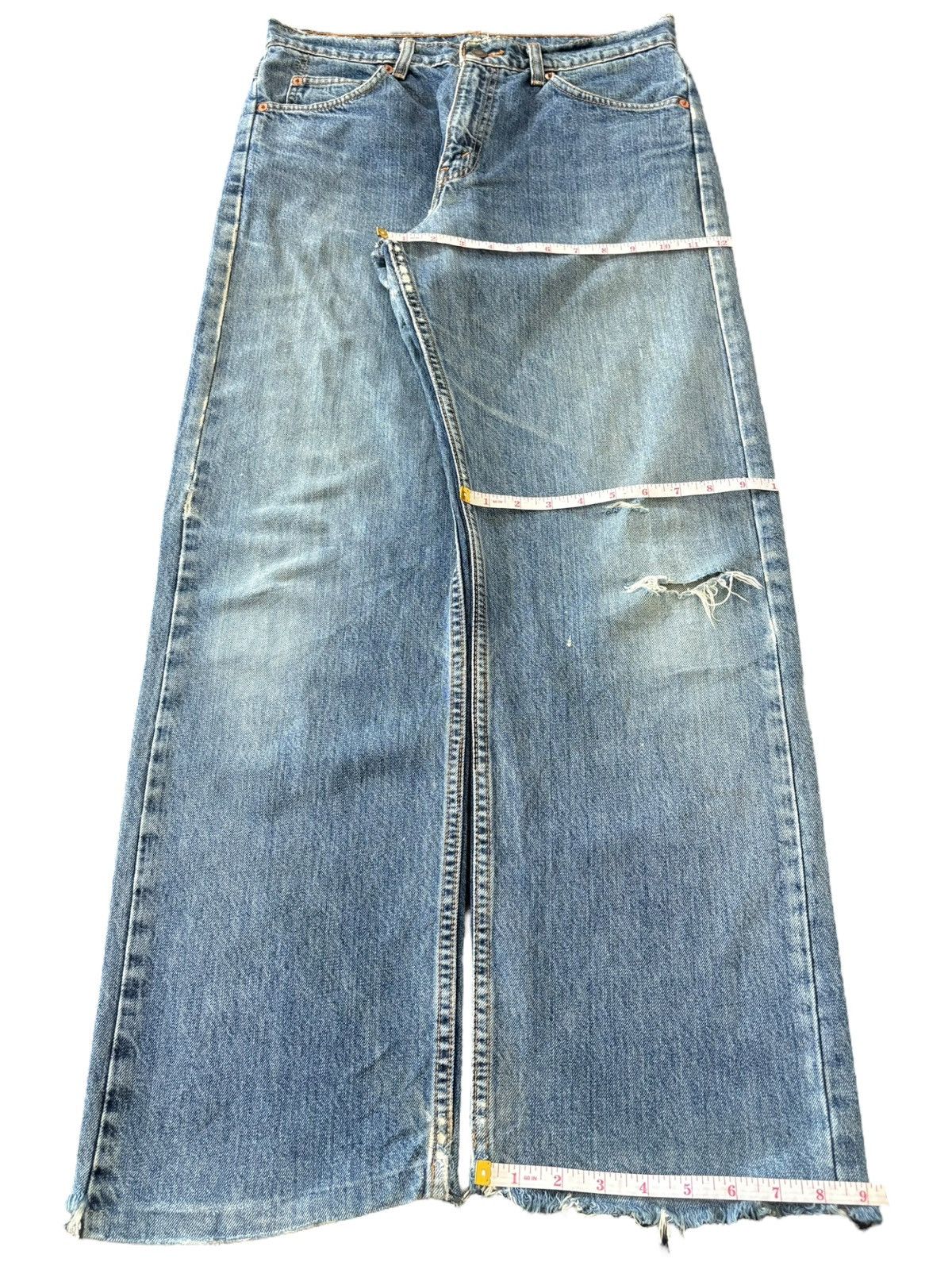 Levi's Vintage 90s Levis 612 Orange Tab Distress Baggy Jeans Size US 32 / EU 48 - 10 Thumbnail