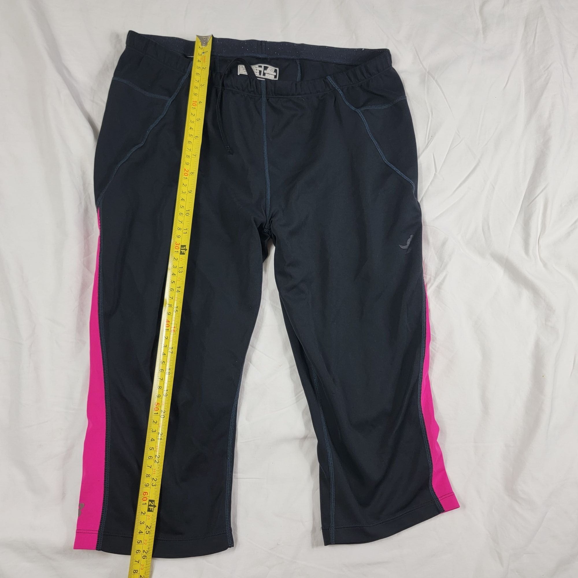 New Balance New Balance Womens XL Black Pink Capri Pants Breast Cancer A Size 40" / US 18 - 10 Thumbnail