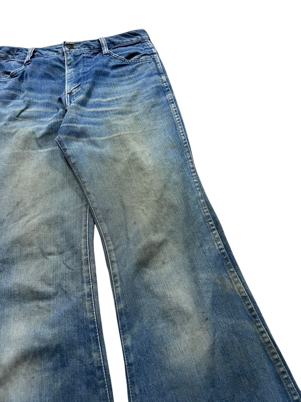 If Six Was Nine Vintage 80’s Bobson Western Flare Mud Wash Denim Size US 28 / EU 44 - 6 Thumbnail