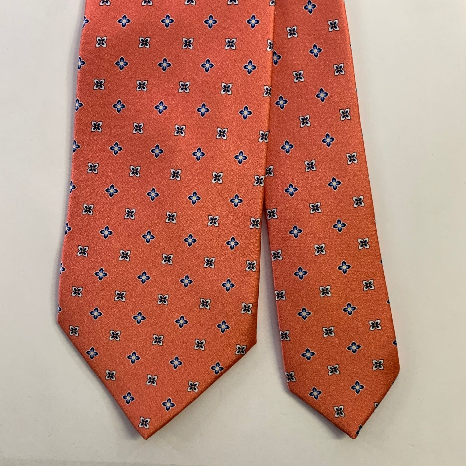 Dolcepunta DOLCEPUNTA Pink Blue Floral Silk Tie Size ONE SIZE - 1 Thumbnail