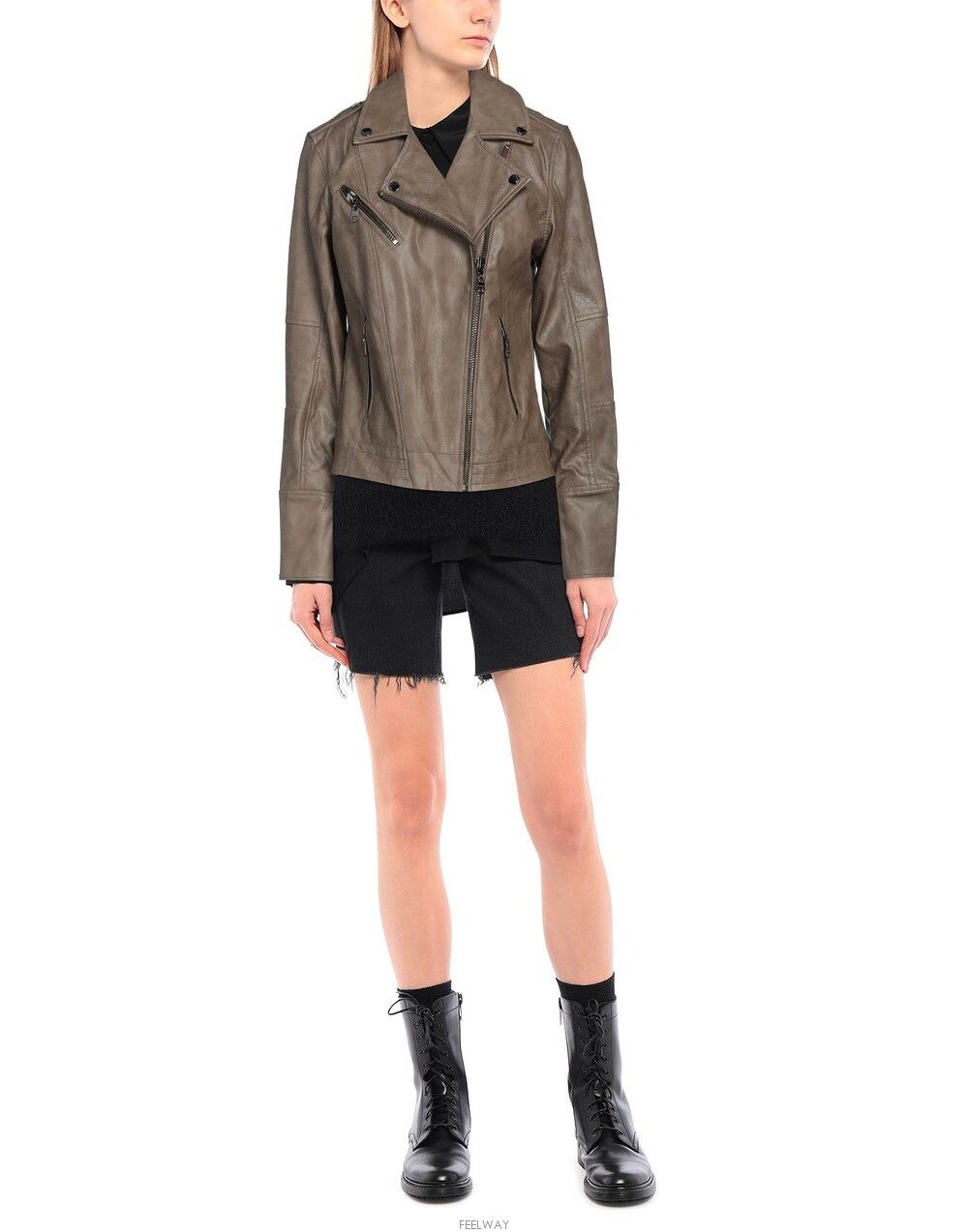 Other **GARCIA Vegan Leather Biker Jacket Size S / US 4 / IT 40 - 5 Thumbnail