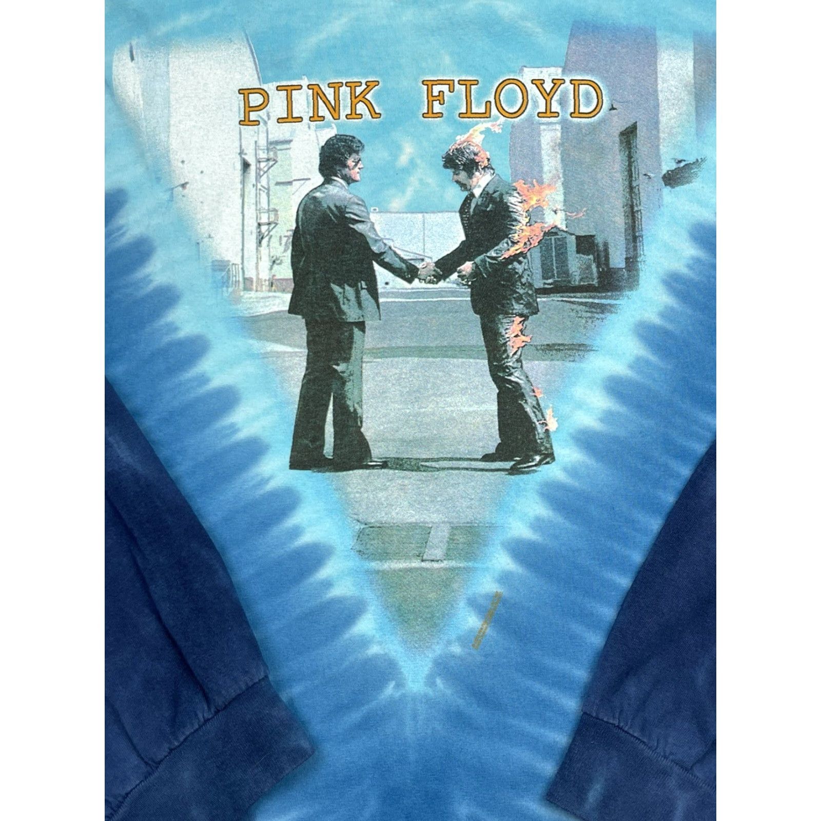 Anvil VINTAGE Anvil Pink Floyd Wish You Were Here Long Sleeve Shirt XL Tie Dye Double-Sided 80s Mens Size US XL / EU 56 / 4 - 3 Thumbnail