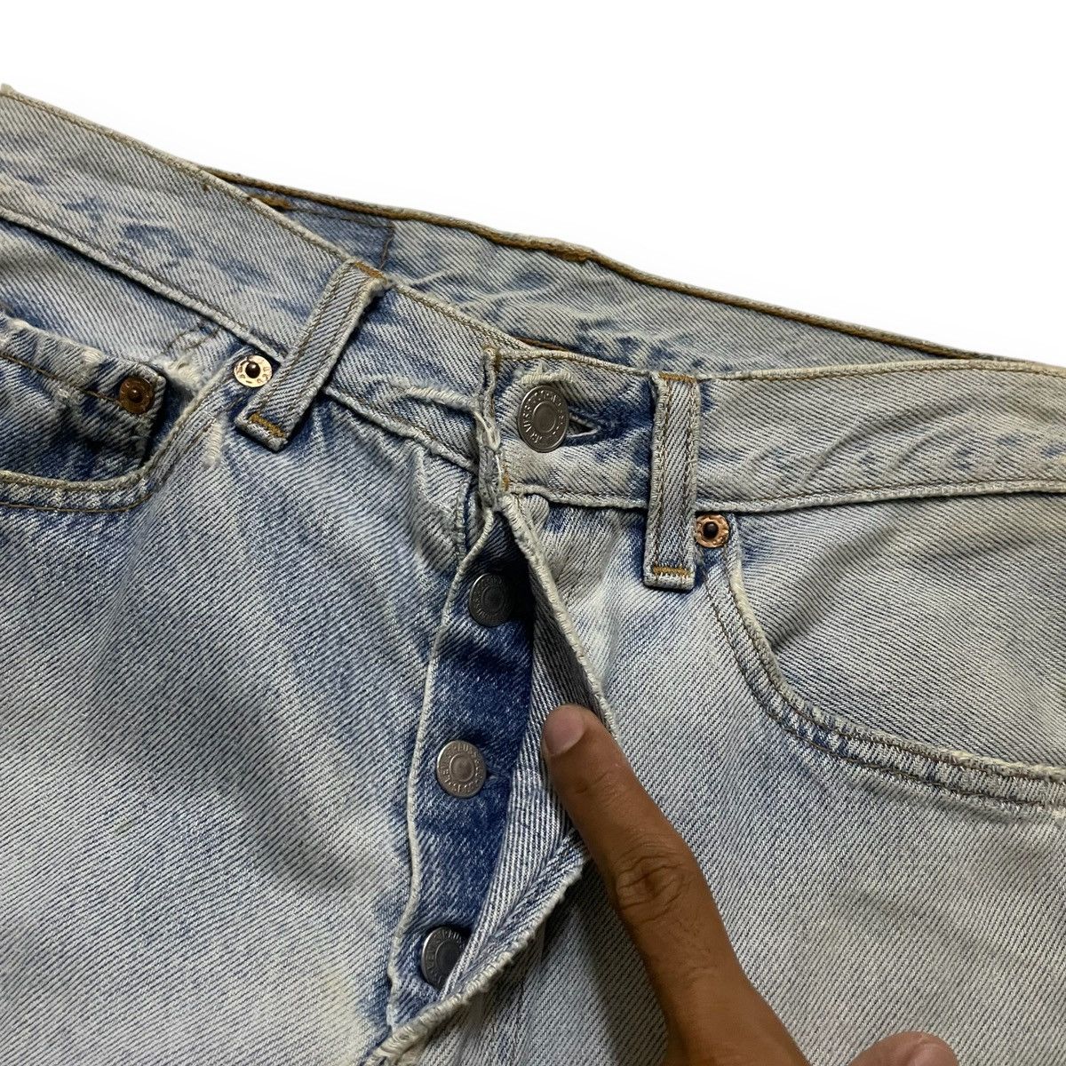 If Six Was Nine ORIGINAL LEVIS 501 USA X SEX PISTOL RARE COLLECTION (28×39) Size US 28 / EU 44 - 8 Thumbnail
