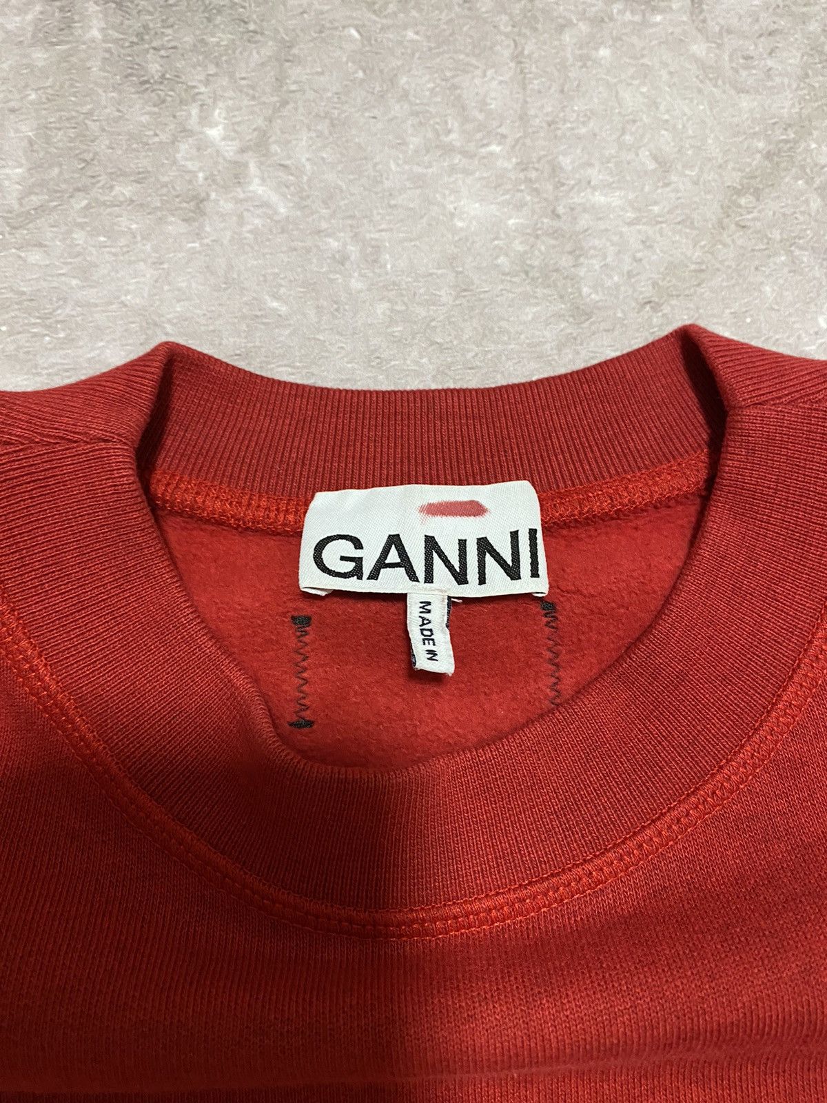 Ganni Rare Ganni Oversized Sleeve Sweashirt Made in Portugal Red Size XS / US 0-2 / IT 36-38 - 7 Thumbnail