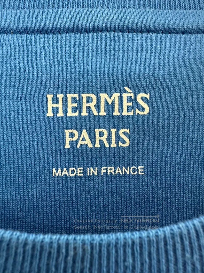 Hermes Hermes Blue women's dress with horseshoe letter logo Size XS / US 0-2 / IT 36-38 - 5 Thumbnail