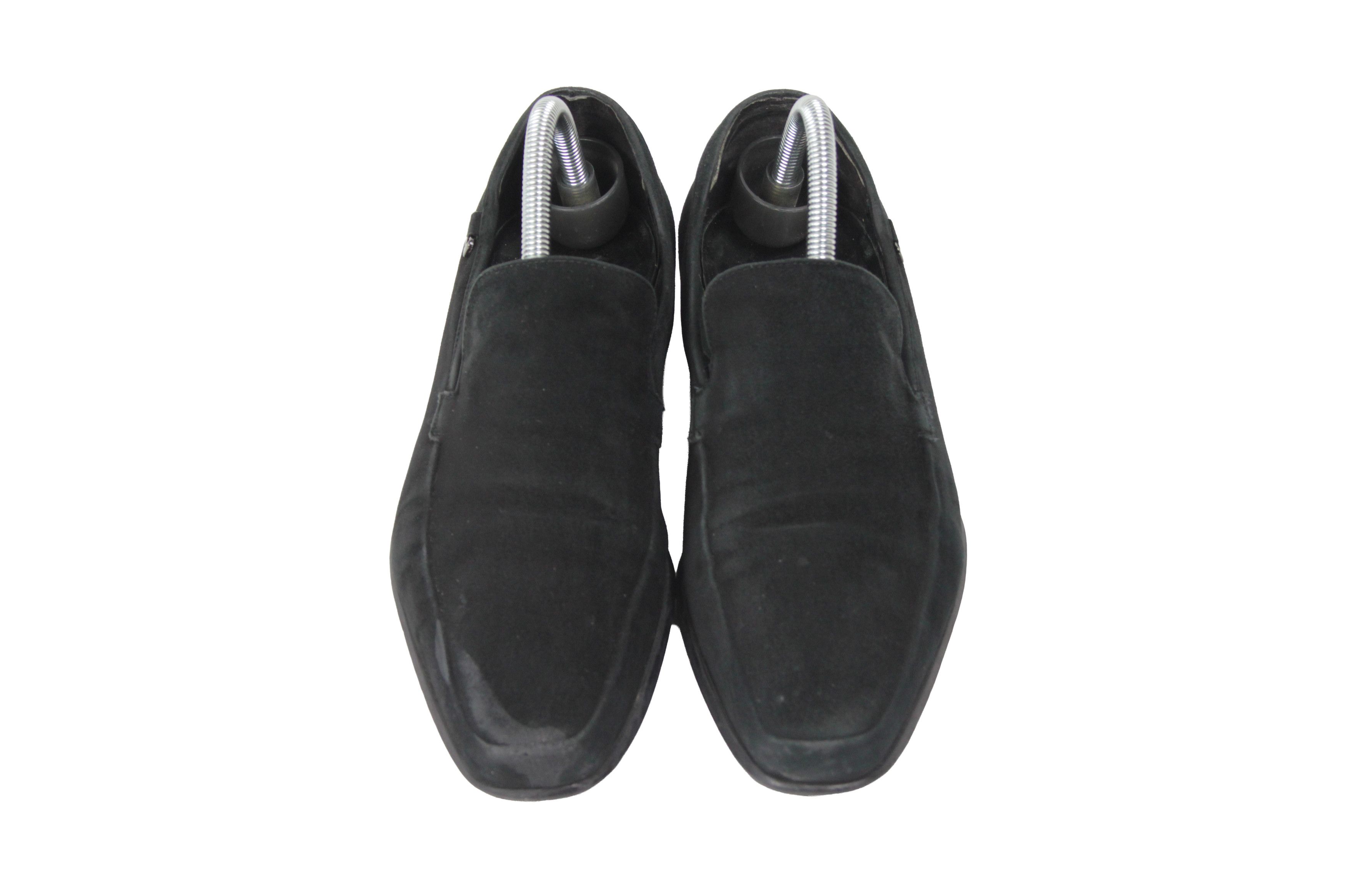 Gianfranco Ferre 90S Logo Suede Loafers Vintage Size US 9 / IT 39 - 6 Thumbnail
