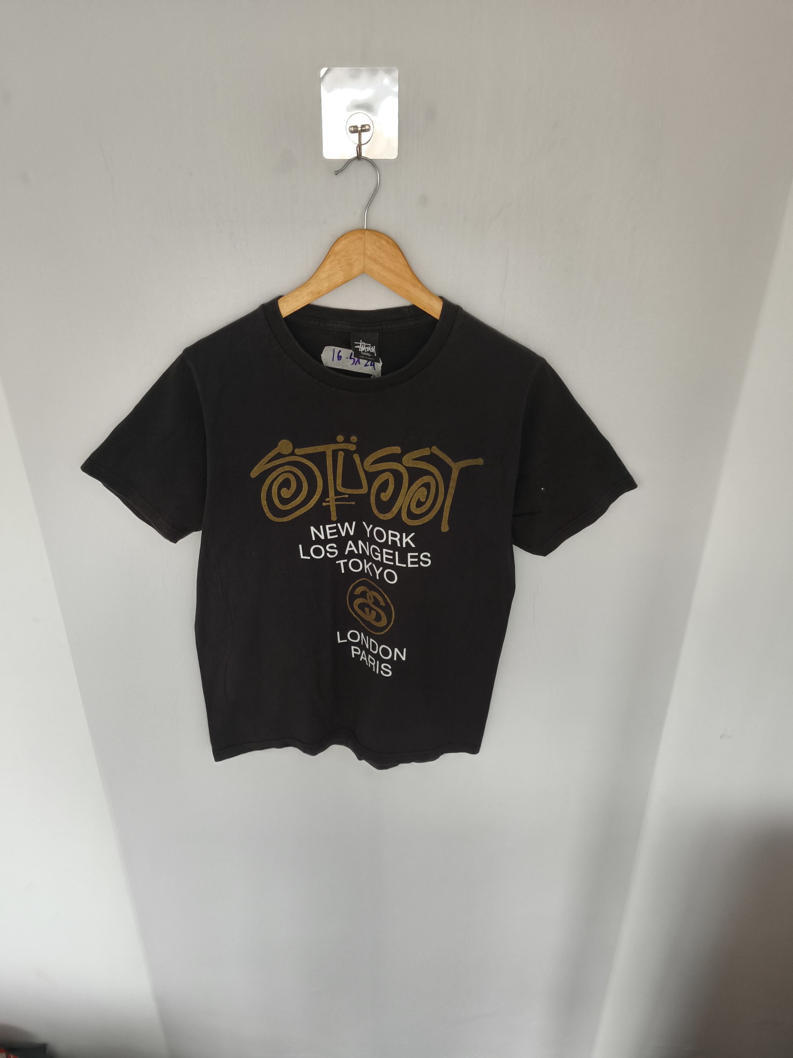 Stussy × Vintage Vintage Stussy Spellout Tee Size US S / EU 44-46 / 1 - 1 Thumbnail